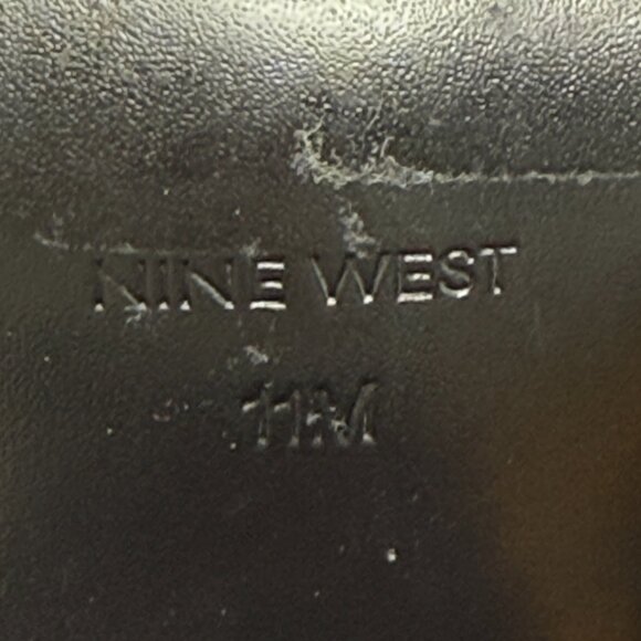 Nine West Burgundy Suede Block Heel Pumps Sz 11 Classic Holiday Dress Shoes - Picture 8 of 10